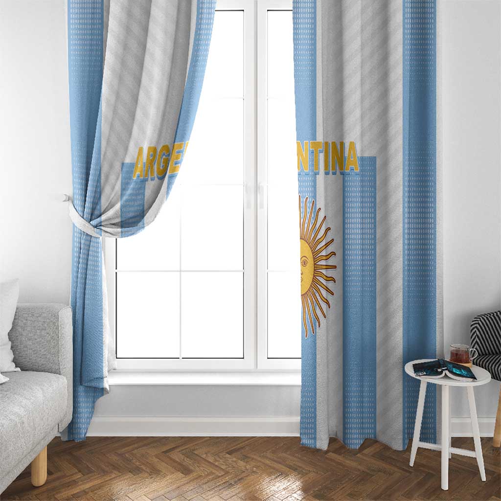 Argentina Football Window Curtain Albiceleste Unique Style