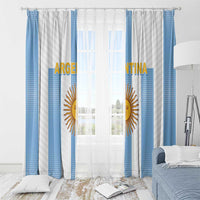 Argentina Football Window Curtain Albiceleste Unique Style