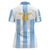 Custom Argentina Football Women Polo Shirt Albiceleste Unique Style