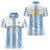 Custom Argentina Football Women Polo Shirt Albiceleste Unique Style