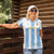 Custom Argentina Football Women Polo Shirt Albiceleste Unique Style
