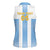 Custom Argentina Football Women Sleeveless Polo Shirt Albiceleste Unique Style