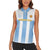 Custom Argentina Football Women Sleeveless Polo Shirt Albiceleste Unique Style