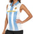 Custom Argentina Football Women Sleeveless Polo Shirt Albiceleste Unique Style