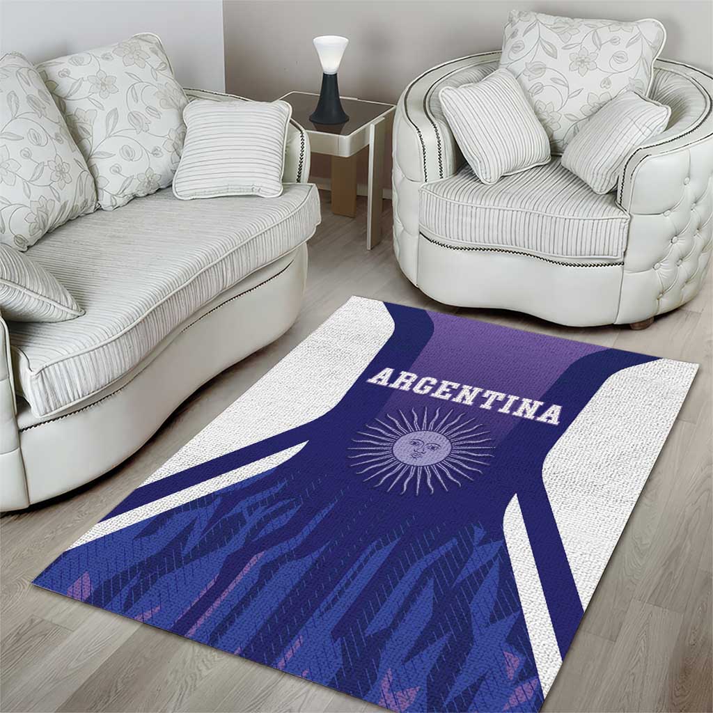 Argentina 2025 Football Area Rug Purple Version
