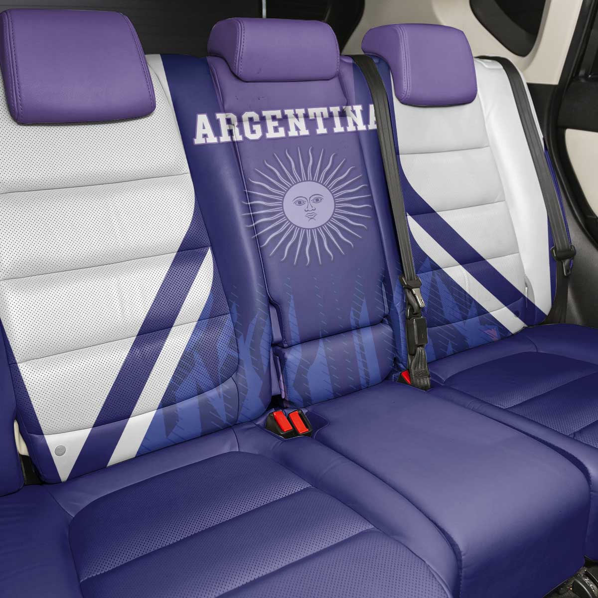 Argentina 2025 Football Back Car Seat Cover Purple Version