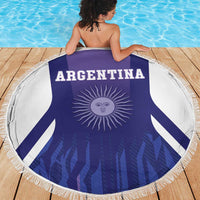 Argentina 2025 Football Beach Blanket Purple Version