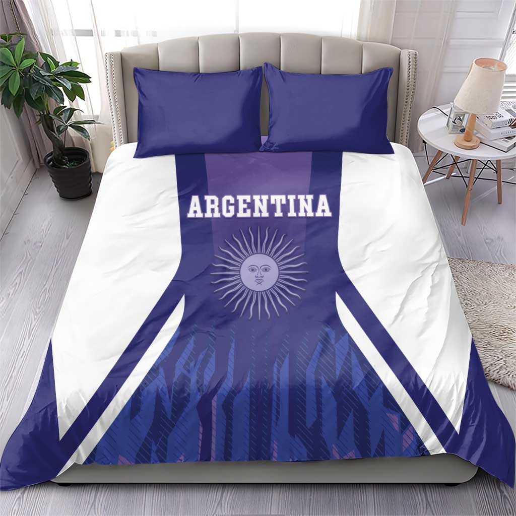 Argentina 2025 Football Bedding Set Purple Version