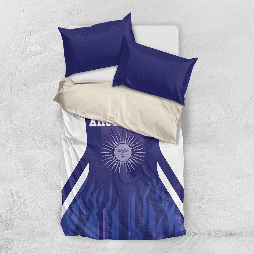 Argentina 2025 Football Bedding Set Purple Version