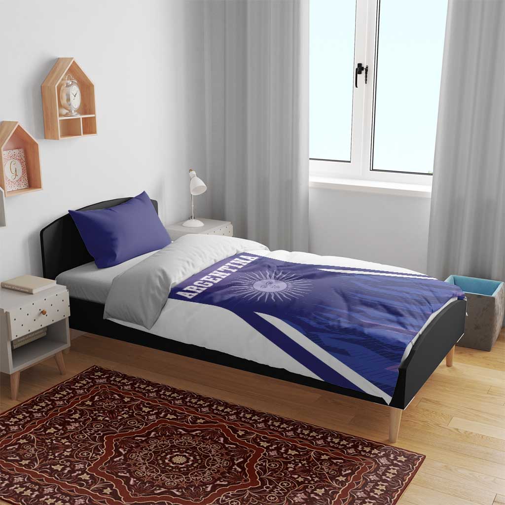 Argentina 2025 Football Bedding Set Purple Version