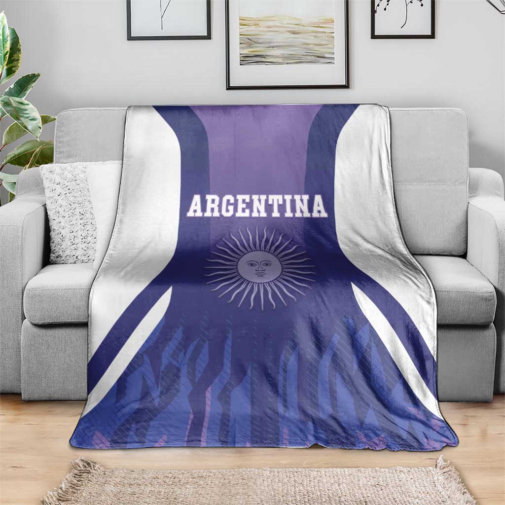 Argentina 2025 Football Blanket Purple Version