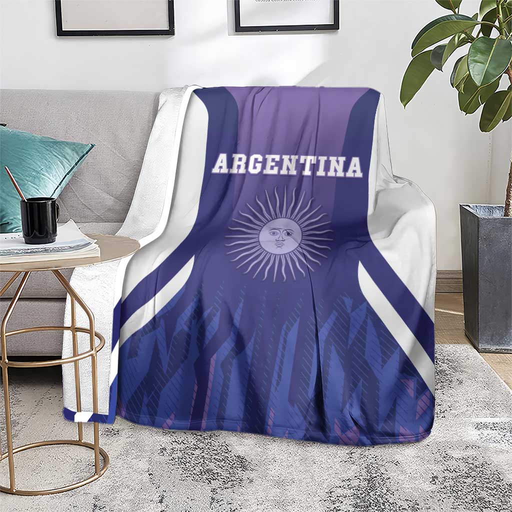 Argentina 2025 Football Blanket Purple Version