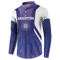 Custom Argentina 2025 Football Button Sweatshirt Purple Version