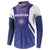Custom Argentina 2025 Football Button Sweatshirt Purple Version