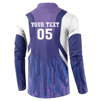 Custom Argentina 2025 Football Button Sweatshirt Purple Version