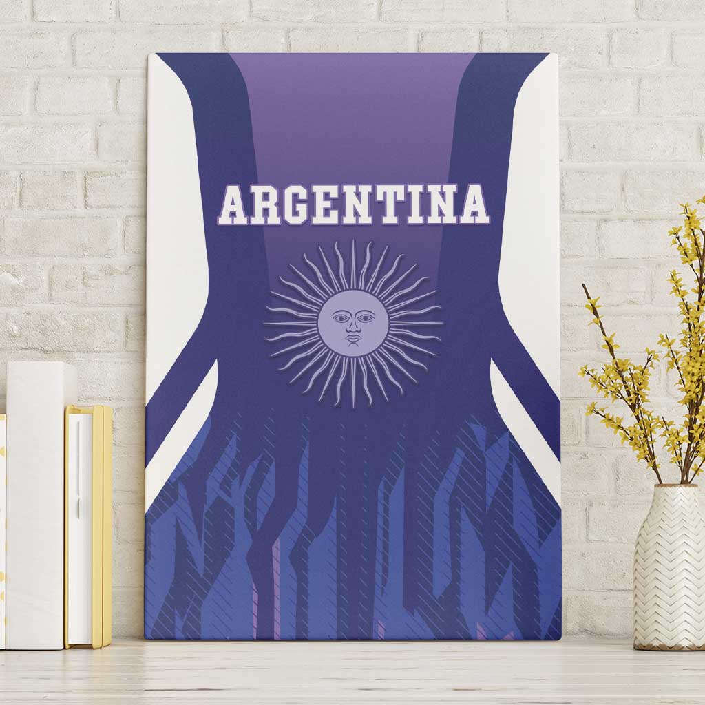 Argentina 2025 Football Canvas Wall Art Purple Version