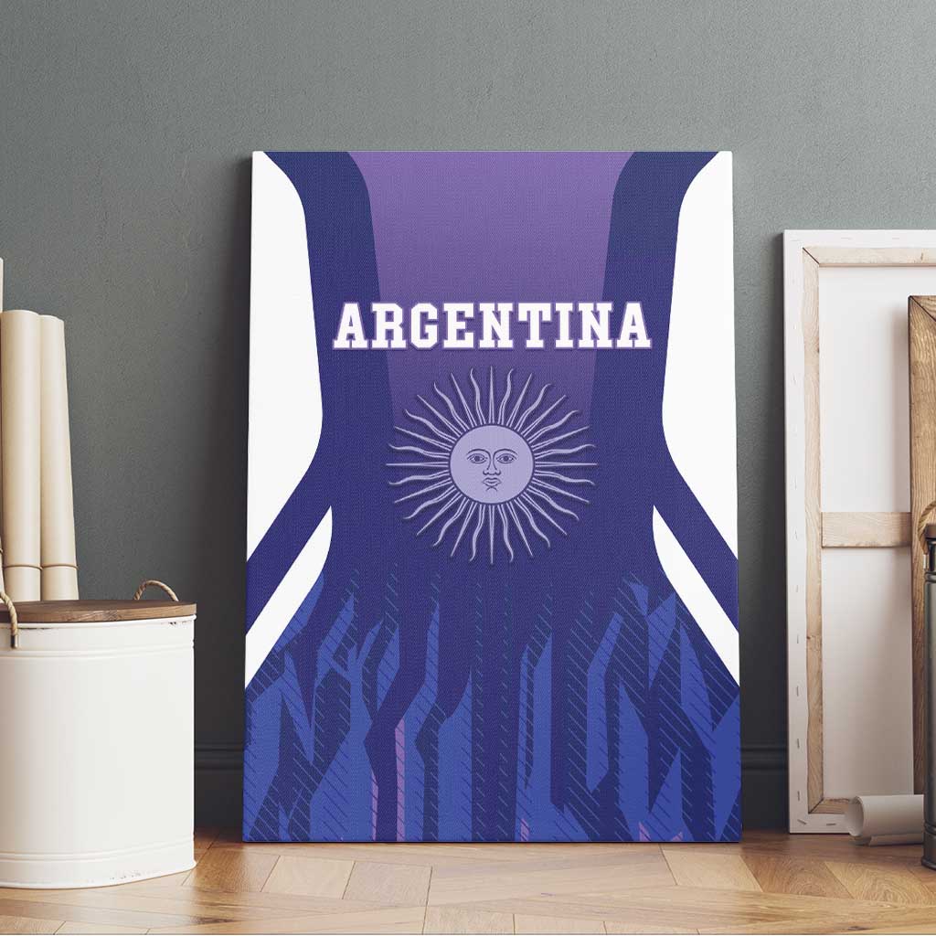 Argentina 2025 Football Canvas Wall Art Purple Version