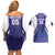 Custom Argentina 2025 Football Couples Matching Off Shoulder Short Dress and Hawaiian Shirt Purple Version