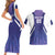 Custom Argentina 2025 Football Couples Matching Short Sleeve Bodycon Dress and Hawaiian Shirt Purple Version