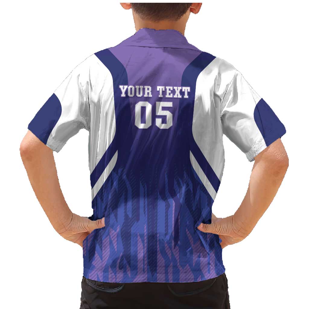 Custom Argentina 2025 Football Family Matching Mermaid Dress and Hawaiian Shirt Purple Version