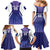 Custom Argentina 2025 Football Family Matching Mermaid Dress and Hawaiian Shirt Purple Version