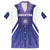 Custom Argentina 2025 Football Family Matching Off The Shoulder Long Sleeve Dress and Hawaiian Shirt Purple Version
