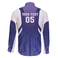 Custom Argentina 2025 Football Family Matching Off The Shoulder Long Sleeve Dress and Hawaiian Shirt Purple Version
