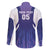 Custom Argentina 2025 Football Family Matching Off The Shoulder Long Sleeve Dress and Hawaiian Shirt Purple Version