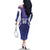 Custom Argentina 2025 Football Family Matching Off The Shoulder Long Sleeve Dress and Hawaiian Shirt Purple Version