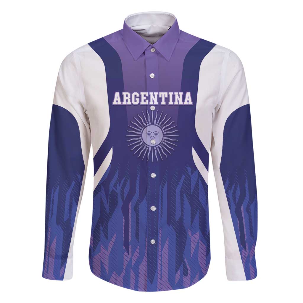 Custom Argentina 2025 Football Family Matching Off Shoulder Short Dress and Hawaiian Shirt Purple Version