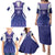 Custom Argentina 2025 Football Family Matching Puletasi and Hawaiian Shirt Purple Version