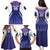 Custom Argentina 2025 Football Family Matching Puletasi and Hawaiian Shirt Purple Version