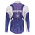 Custom Argentina 2025 Football Family Matching Puletasi and Hawaiian Shirt Purple Version