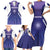 Custom Argentina 2025 Football Family Matching Short Sleeve Bodycon Dress and Hawaiian Shirt Purple Version