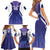 Custom Argentina 2025 Football Family Matching Short Sleeve Bodycon Dress and Hawaiian Shirt Purple Version