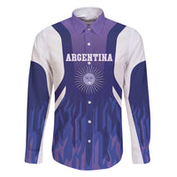 Custom Argentina 2025 Football Family Matching Short Sleeve Bodycon Dress and Hawaiian Shirt Purple Version