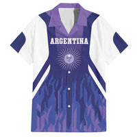 Custom Argentina 2025 Football Family Matching Summer Maxi Dress and Hawaiian Shirt Purple Version