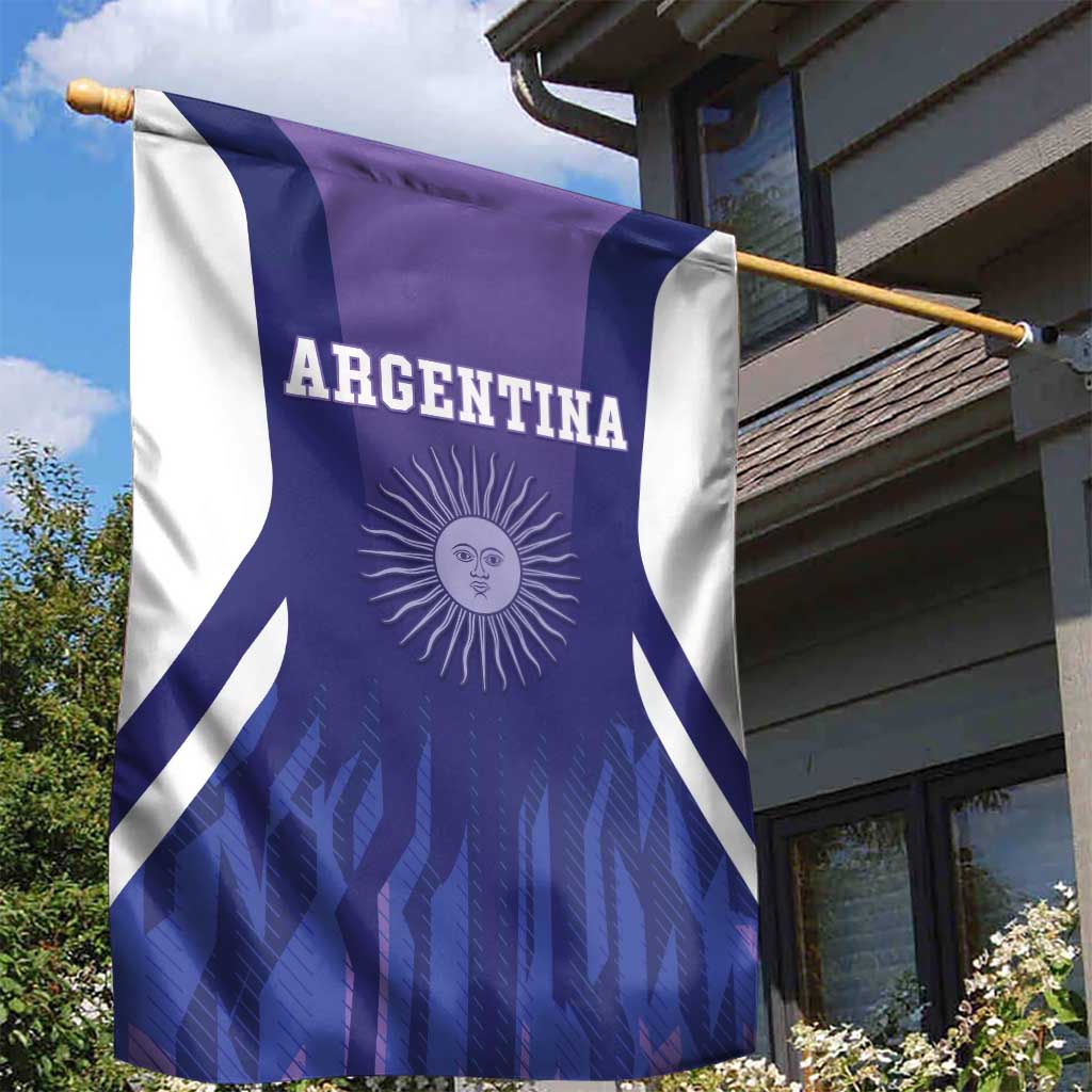 Argentina 2025 Football Garden Flag Purple Version