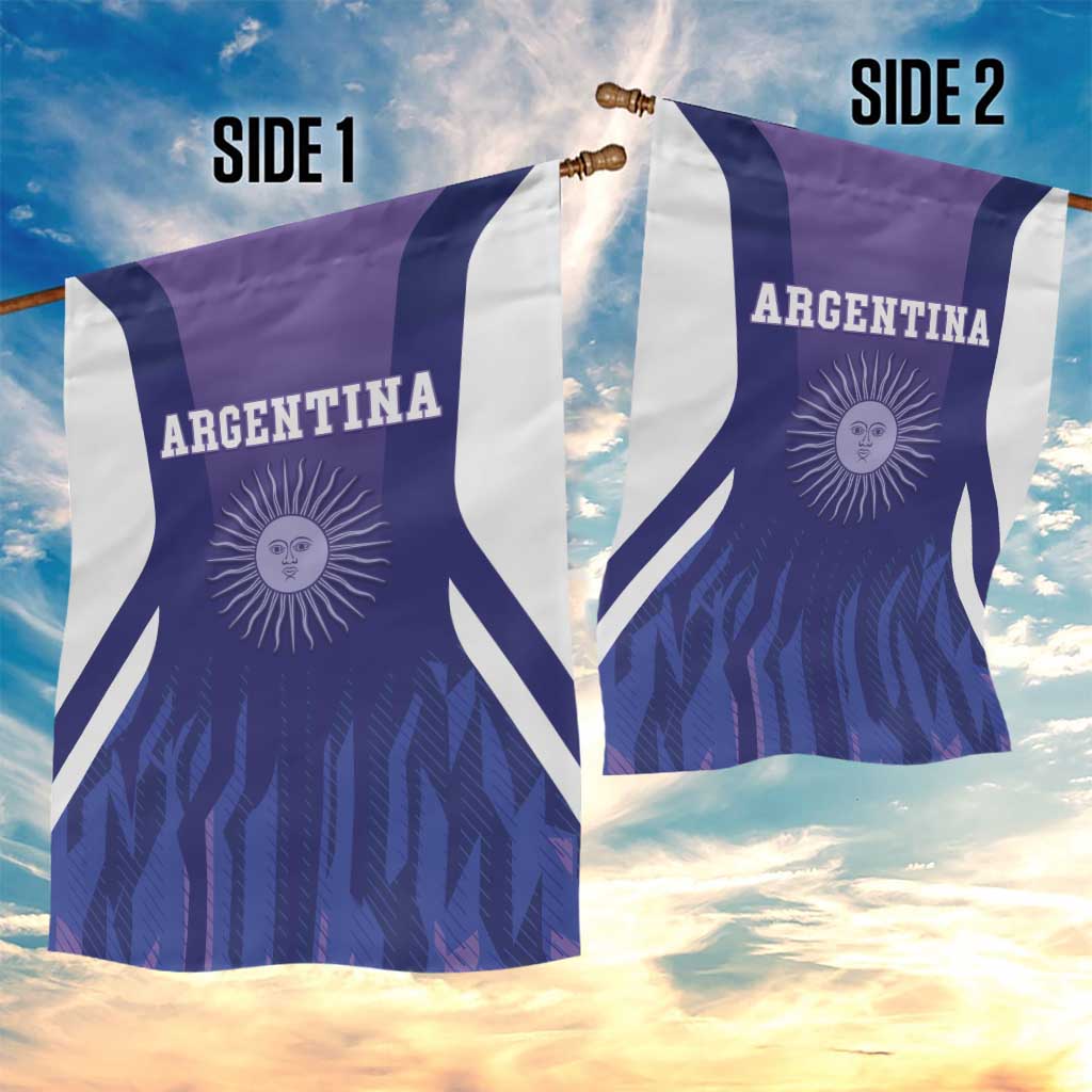 Argentina 2025 Football Garden Flag Purple Version