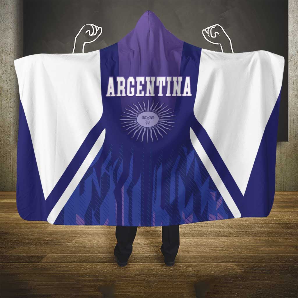 Argentina 2025 Football Hooded Blanket Purple Version