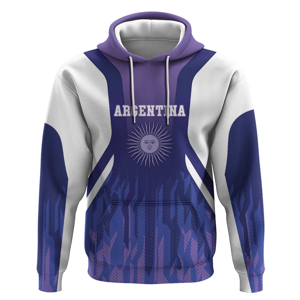Custom Argentina 2025 Football Hoodie Purple Version