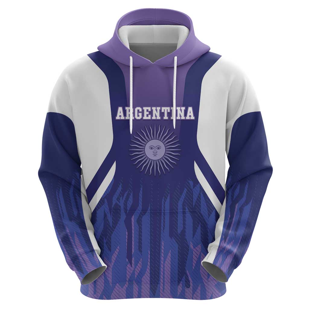 Custom Argentina 2025 Football Hoodie Purple Version