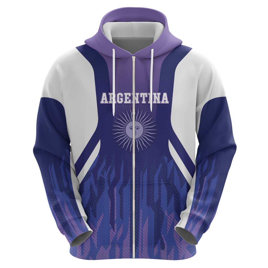 Custom Argentina 2025 Football Hoodie Purple Version