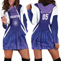 Custom Argentina 2025 Football Hoodie Dress Purple Version