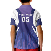 Custom Argentina 2025 Football Kid Polo Shirt Purple Version