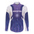Custom Argentina 2025 Football Long Sleeve Button Shirt Purple Version