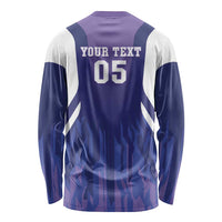 Custom Argentina 2025 Football Long Sleeve Shirt Purple Version