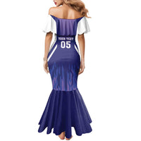 Custom Argentina 2025 Football Mermaid Dress Purple Version