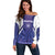 Custom Argentina 2025 Football Off Shoulder Sweater Purple Version