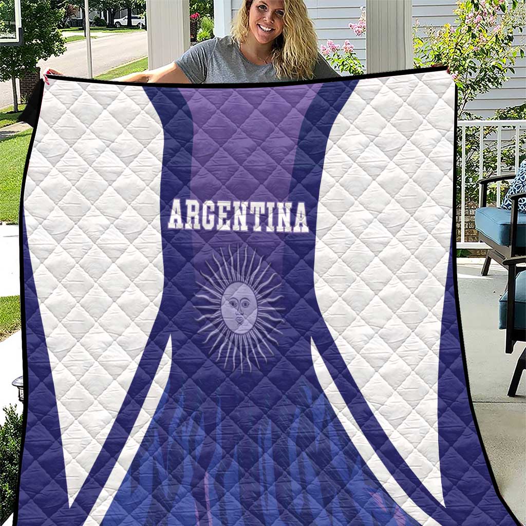 Argentina 2025 Football Quilt Purple Version